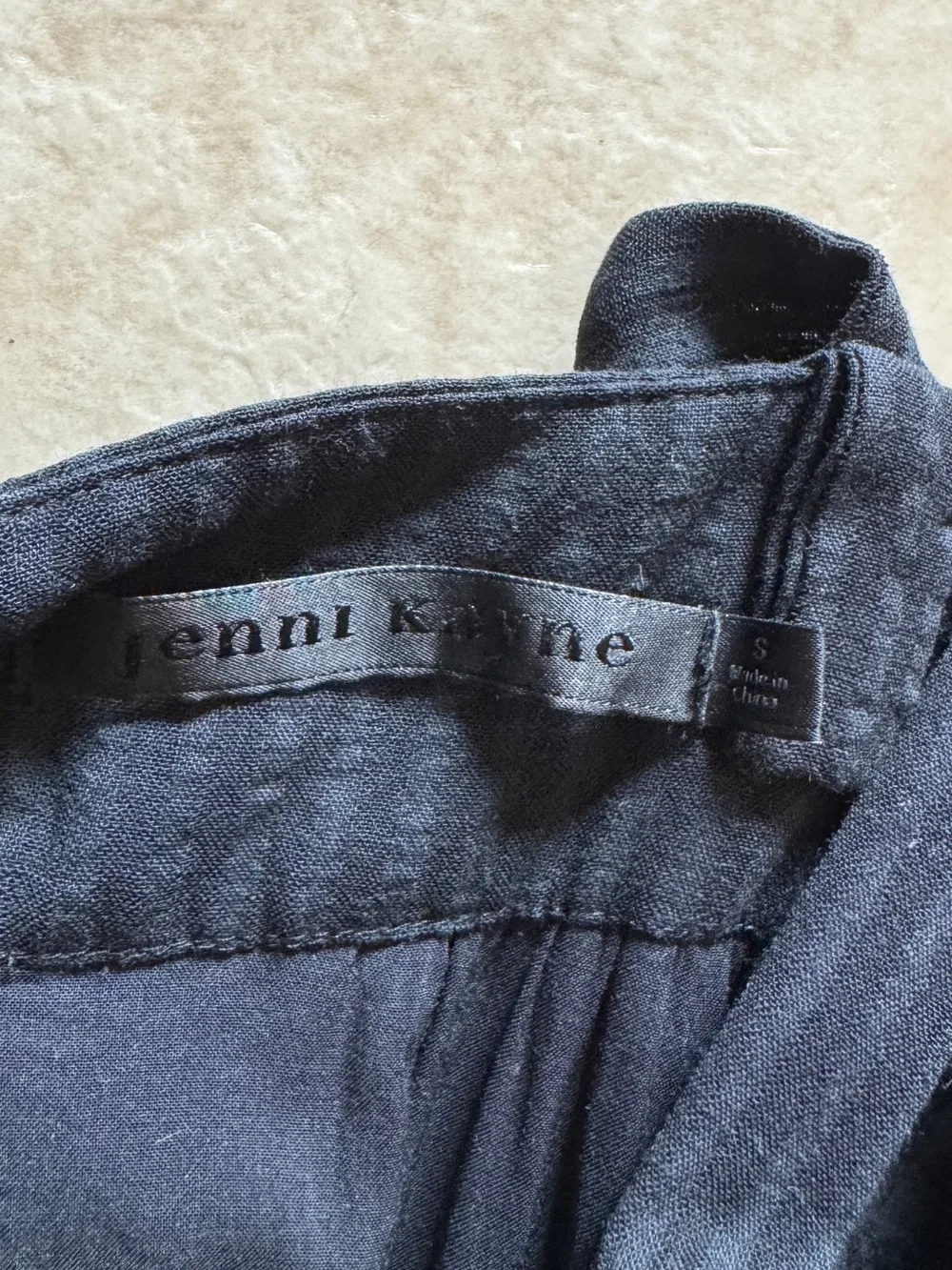 Jenni Kayne Seersucker Summer Dress in Black, Size S